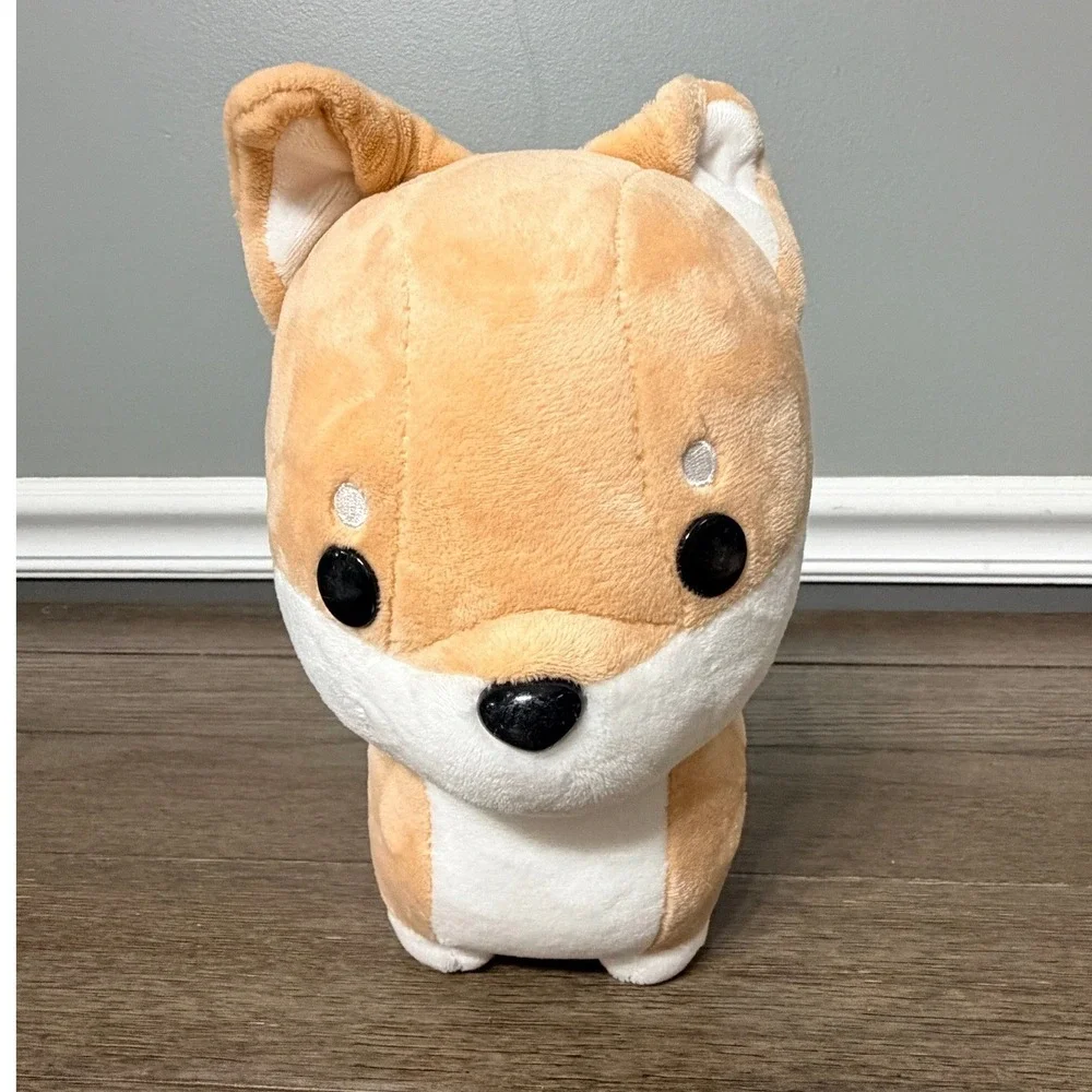 Bellzi Shiba‎ Inu Plush Shibi Stuffed Animal Kawaii Dog Tan White